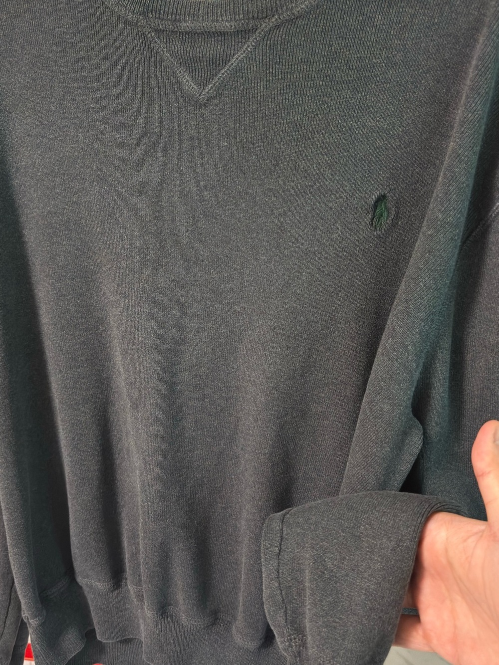 Polo by Ralph Lauren Crewneck Sweater in Dark Teal - Picture 5 of 10